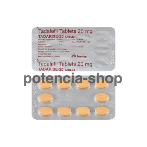 Balenie Tadarise 20 mg tablet